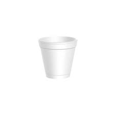 Dart 12 Oz Foam Hot & Cold J Cups, White, Tall, Beaded, Polystyrene, 25 Ct Package