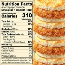 JIMMY DEAN CHICKEN HONEY BISCUIT 4 CT 16.4 OZ