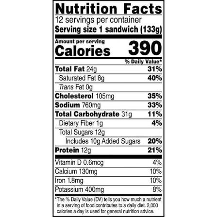 JIMMY DEAN SWEET MAPLE GRIDDLE CAKE SANDWICHES 56.4 OZ 12 CT