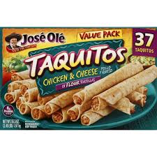 JOSE OLE CHICKEN AND CHEESE TAQUITOS 37 CT 55.5 OZ