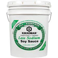 KIKKOMAN LITE SOY SAUCE (LESS SODIUM) 5 GALLON #ROCK VALUE-ORDER BY  TUESDAY EVENING NOV 25 ARRIVING DEC 03 FOR DELIVERY#