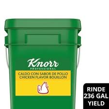 KNORR PROFESSIONAL CALDO DE POLLO 25 LB PAIL #ROCK VALUE-ORDER BY  TUESDAY EVENING NOV 25  ARRIVING DEC 03  FOR DELIVERY#
