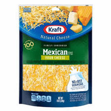 KRAFT MEXICAN STYLE FOUR SHREDDED CHEESE  8 OZ