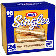KRAFT SINGLES WHITE AMERICAN CHEESE SLICES 24 CT 16 OZ