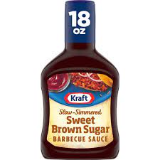 KRAFT SLOW SIMMERED SWEET BROWN SUGAR BBQ SAUCE & DIP 18 OZ