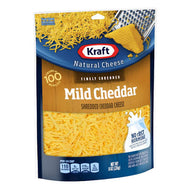 KRAFT SHREDDED MILD CHEDDAR CHEESE  8 OZ