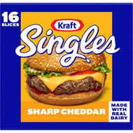 KRAFT SINGLES SHARP CHEDDAR SLICES 16 CT