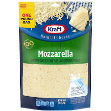 KRAFT MOZZARELLA  SHREEDED CHEESE 16 OZ #ROCK VALUE-ORDER BY THURSDAY EVENING AUG 19  ARRIVING AUG 27  FOR DELIVERY#