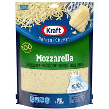 KRAFT MOZZARELLA  SHREEDED CHEESE 8 OZ #ROCK VALUE-ORDER BY THURSDAY EVENING AUG 19  ARRIVING AUG 27  FOR DELIVERY#