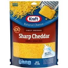 KRAFT SHARP CHEDDAR SHREDDED CHEESE 16 OZ  #ROCK VALUE-ORDER BY THURSDAY EVENING AUG 19  ARRIVING AUG 27  FOR DELIVERY#