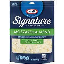 KRAFT SIGNATURE THICK SHREDS MOZZARELLA BLEND CHEESE 8 OZ #ROCK VALUE-ORDER BY THURSDAY EVENING AUG 19  ARRIVING AUG 27  FOR DELIVERY#