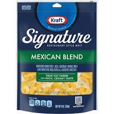 KRAFT SIGNATURE SHREDDED NATURAL CHEESE MEXICAN  BLEND 8 OZ #ROCK VALUE-ORDER BY THURSDAY EVENING AUG 19  ARRIVING AUG 27  FOR DELIVERY#