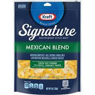 KRAFT SIGNATURE SHREDDED NATURAL CHEESE MEXICAN  BLEND 8 OZ #ROCK VALUE-ORDER BY THURSDAY EVENING AUG 19  ARRIVING AUG 27  FOR DELIVERY#