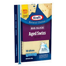KRAFT BIG SLICE AGED SWISS CHEESE SLICES 10CT #ROCK VALUE-ORDER BY THURSDAY EVENING AUG 19  ARRIVING AUG 27  FOR DELIVERY#