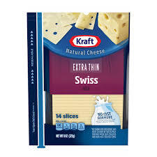 KRAFT EXTRA THIN SWISS CHEESE SLICES 14 CT  #ROCK VALUE-ORDER BY THURSDAY EVENING AUG 19  ARRIVING AUG 27  FOR DELIVERY#