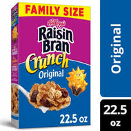 KELLOGS RAISIN BRAN CRUNCH FAMILY SIZE BREAKFAST CEREAL 20.7OZ