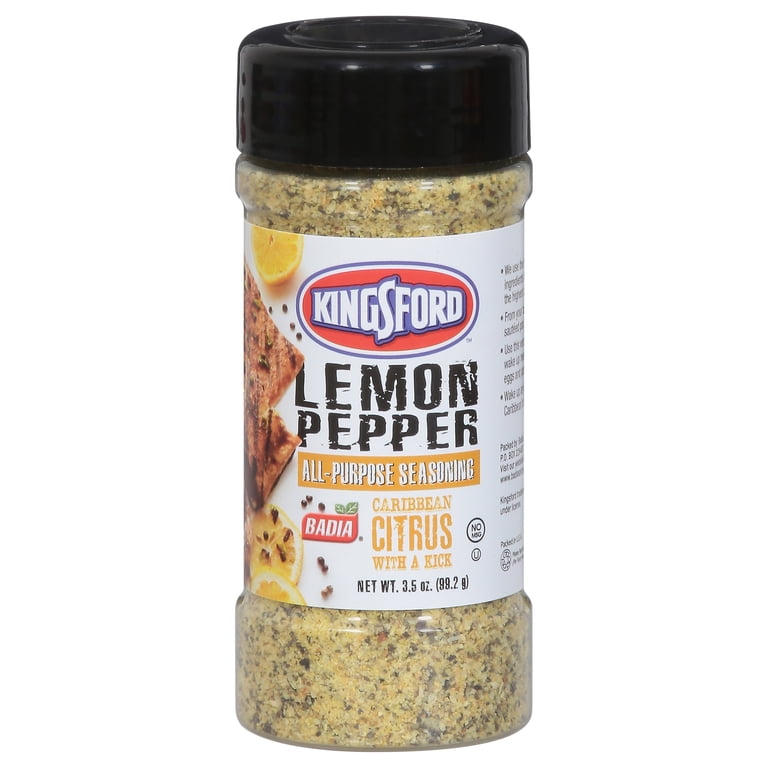 KINGSFORD LEMON PEPPER ALL PURPOSE SEASONING CARIBBEAN CITRUS 3.5 OZ