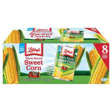 LIBBY'S WHOLE KERNEL SWEET CORN 15.25 OZ 8 PK #ROCK VALUE-ORDER BY  TUESDAY EVENING NOV 25  ARRIVING DEC 03  FOR DELIVERY#
