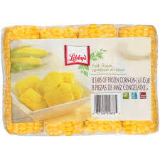 LIBBY'S EARS OF FROZEN CORN ON THE COB 8 CT # ROCK VALUE PRODUCT. ORDER BY  WEDNESDAY EVENING NOV 14 FOR NOV 19 DELIVERY#