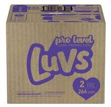 LUVS PRO LEVEL LEAK PROTECTION DIAPERS SIZE 2 264 CT (12-18 LBS) #ROCK VALUE PRODUCT ORDER BY MONDAY NOV 26 ARRIVING DEC 04 FOR DELIVERY#