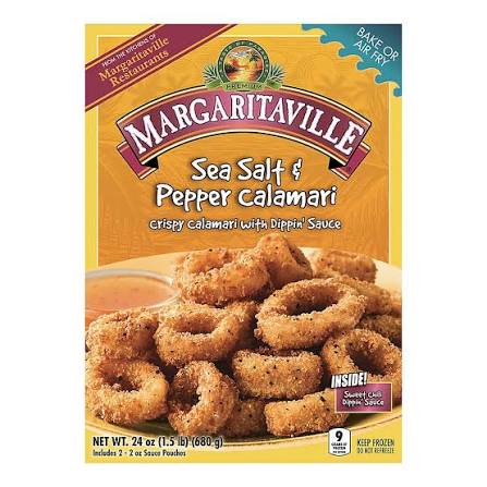 MARGARITAVILLE SALT AND PEPPER CALAMARI RINGS WITH SWEET CHILLI  SAUCE 24 OZ