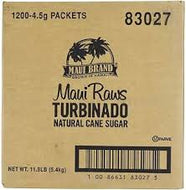 MAUI BRAND TURBINADO SUGAR 200 CT #ROCK VALUE-ORDER BY  TUESDAY EVENING NOV 25 ARRIVING DEC 03 FOR DELIVERY#
