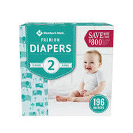 MEMBER'S MARK PREMIUM BABY DIAPERS SIZE 2 196 CT (12-18 LBS) #ROCK VALUE PRODUCT ORDER BY MONDAY NOV 26 ARRIVING DEC 04 FOR DELIVERY#