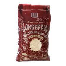 MM LONG GRAIN WHITE RICE 50 LBS #ROCK VALUE-ORDER BY  MONDAY EVENING NOV 26  ARRIVING DEC 04  FOR DELIVERY#