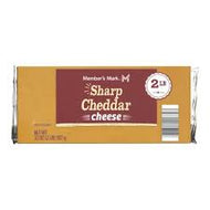 MM SHARP CHEDDAR CHEESE BLOCK 2 LBS #ROCK VALUE-ORDER BY THURSDAY EVENING AUG 19  ARRIVING AUG 27  FOR DELIVERY#