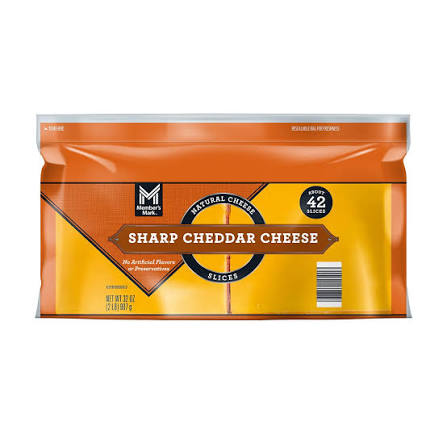 MM SHARP CHEDDAR SLICED CHEESE  2 LB 42 CT