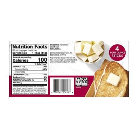 MM SWEET CREAM BUTTER SALTED 4-4 OZ 2 PACK 2 LB