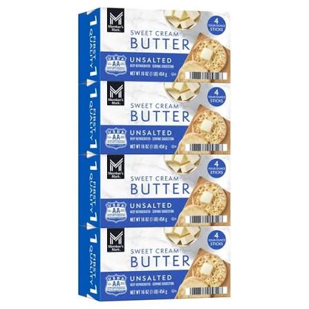 MM SWEET CREAM BUTTER UNSALTED 4-4 OZ 4 PACK 4 LB