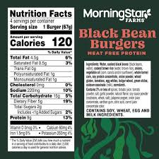 MORNINGSTAR FARMS SPICY BLACK BEAN BURGER 9.5 OZ
