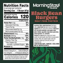 MORNINGSTAR FARMS SPICY BLACK BEAN BURGER 9.5 OZ