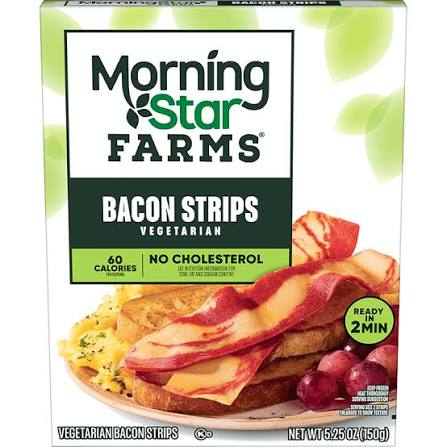 MORNINGSTAR FARMS VEGGIE MEATLESS BACON STRIPS 5.25 OZ