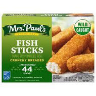 MRS PAUL'S 100% REAL FISH CRUNCHY BREADED FISH STICKS 44 CT # ROCK VALUE PRODUCT. ORDER BY  WEDNESDAY EVENING NOV 14 FOR NOV 19 DELIVERY#