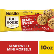 NESTLE TOLL HOUSE SEMI SWEET CHOCOLATE CHIPS MINI MORSELS 10 OZ