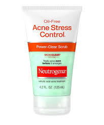 NEUTROGENA OIL FREE ACNE STRESS CONTOL POWER CLEAR FACE SCRUB TREATMENT 4.2 OZ #ROCK VALUE-ORDER BY  MONDAY EVENING NOV 19 ARRIVING NOV 27 FOR DELIVERY#