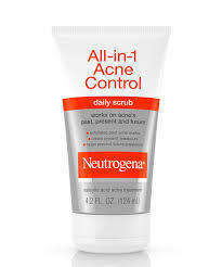 NEUTROGENA  ALL IN 1 ACNE CONTOL DAILY FACIAL ACNE SCRUB 4.2 OZ #ROCK VALUE-ORDER BY  MONDAY EVENING NOV 19 ARRIVING NOV 27 FOR DELIVERY#