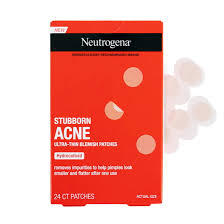 NEUTROGENA  STUBBORN ACNE HYDROCOLLOID ACNE TREATMENT PATCH 24 CT #ROCK VALUE-ORDER BY  MONDAY EVENING NOV 19 ARRIVING NOV 27 FOR DELIVERY#