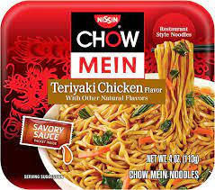 NISSIN CHOW MEIN TERIYAKI CHICKEN FLAVOR RAMEN 4 OZ