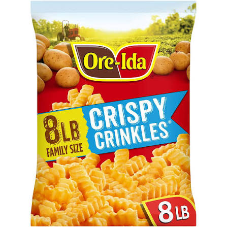 ORE-IDA CRISPY CRINKLES FRENCH FRIES 8 LBS