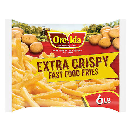ORE-IDA EXTRA CRISPY FAST FOOD FRIES 6 LBS