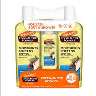 PALMER'S COCOA BUTTER FORMULA BODY OIL CLUB PACK WITH VITAMIN E 8.5 OZ 2PK #ROCK VALUE-ORDER BY  TUESDAY EVENING OCT 07 ARRIVING OCT 15 FOR DELIVERY#