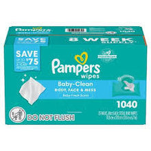 PAMPERS BABY-CLEAN BABY WIPES REFRESHING SCENT 13 PK 1040 WIPES #ROCK VALUE PRODUCT ORDER BY MONDAY NOV 26 ARRIVING DEC 04 FOR DELIVERY#