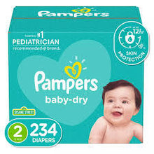 PAMPERS BABY DRY ONE-MONTH SUPPLY DIAPERS SIZE 2 234 CT (12-18 LBS) #ROCK VALUE PRODUCT ORDER BY MONDAY NOV 26 ARRIVING DEC 04 FOR DELIVERY#