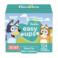 PAMPERS EASY UPS TRAINING PANTS UNDERWEAR SIZE 3T-4T 124 CT (30-40 LBS) #ROCK VALUE PRODUCT ORDER BY TUESDAY NOV 04  ARRIVING NOV 12 FOR DELIVERY#