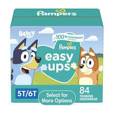 PAMPERS EASY UPS TRAINING PANTS UNDERWEAR SIZE 5T-6T 84 CT (41+ LBS) #ROCK VALUE PRODUCT ORDER BY MONDAY NOV 26 ARRIVING DEC 04 FOR DELIVERY#