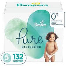 PAMPERS PURE PROTECTION PLANT BASED DIAPERS SIZE 5 132 CT (27+ LBS) #ROCK VALUE PRODUCT ORDER BY MONDAY NOV 26 ARRIVING DEC 04 FOR DELIVERY#