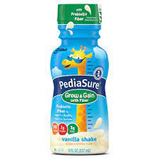 PEDIASURE NUTRITIONAL GROW AND GAIN SHAKE WITH FIBER AND IMMUNE SUPPORT, VANILLA (7.4 FL OZ, 24 PK) #ROCK VALUE-ORDER BY  TUESDAY EVENING NOV 04 ARRIVING NOV 12  FOR DELIVERY#